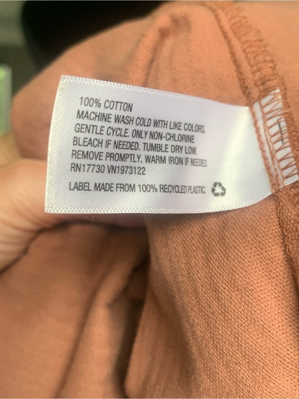 Wild Fable corduroy button down shirt/ shacket. Terracotta color size small - Picture 6 of 7